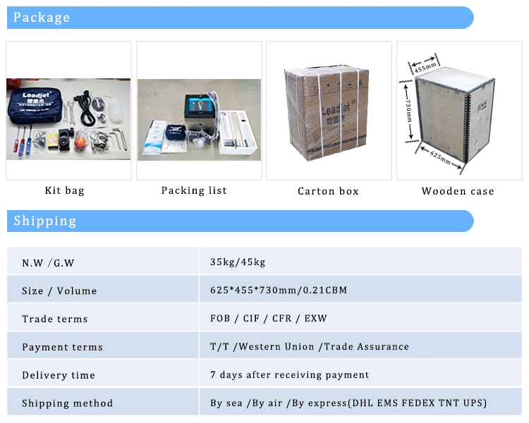 Leadjet V680 Label Cij Inkjet Printing Machine Pet Bottles Jar Expiry Date Coding Printer Daily Industrial Coder Support Spanish