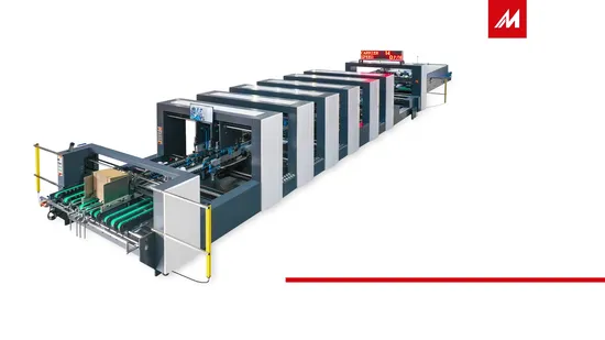 Automatische Faltklebeschachtel-Herstellungsmaschine aus Wellpappe