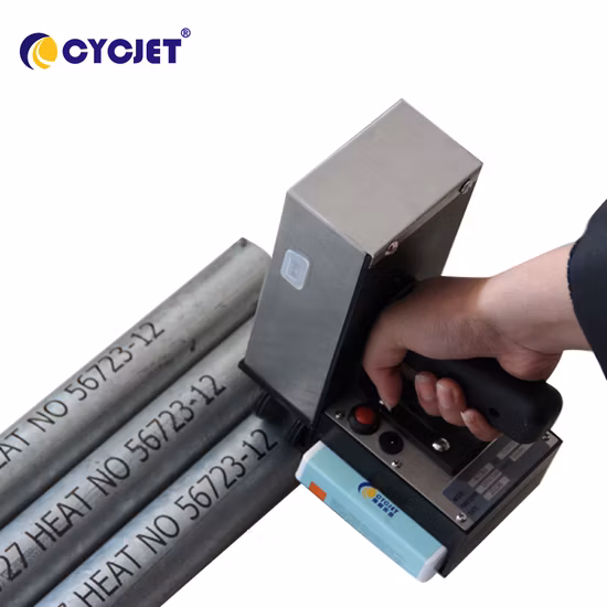 Cycjet Alt360PRO Handheld-Tintenstrahldrucker für den Druck von beschichteten Rohren aus Metallmaterial und Stahlrohren